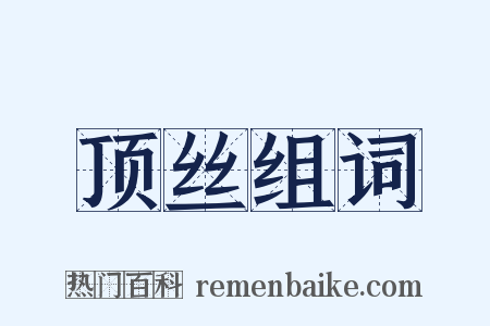 顶丝组词是什么意思的图片